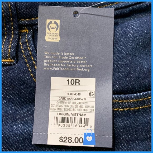 Size 10 - Womens High-Rise Skinny Jeans - Universal Thread - Dark Wash - Picture 5 of 11